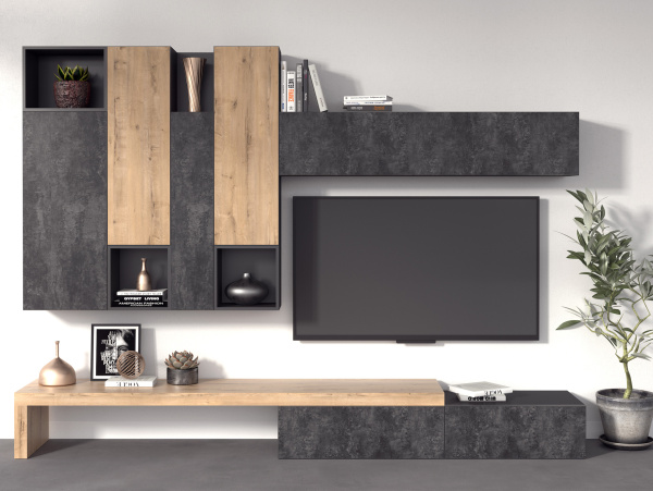 ЛДСП Цемент Темный 16 мм 2750х1830 LF